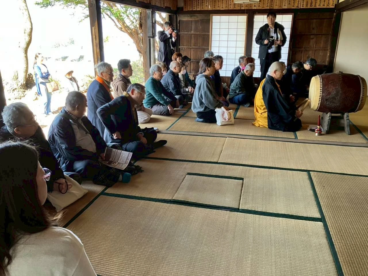 法要後の境内